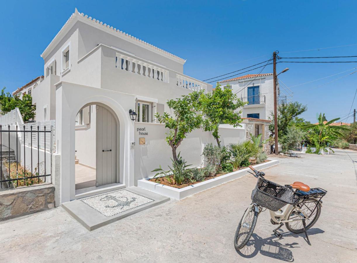 Pearl House - Luxurious New Beach Villa In Spetses Stunning View Ligoneri Екстериор снимка