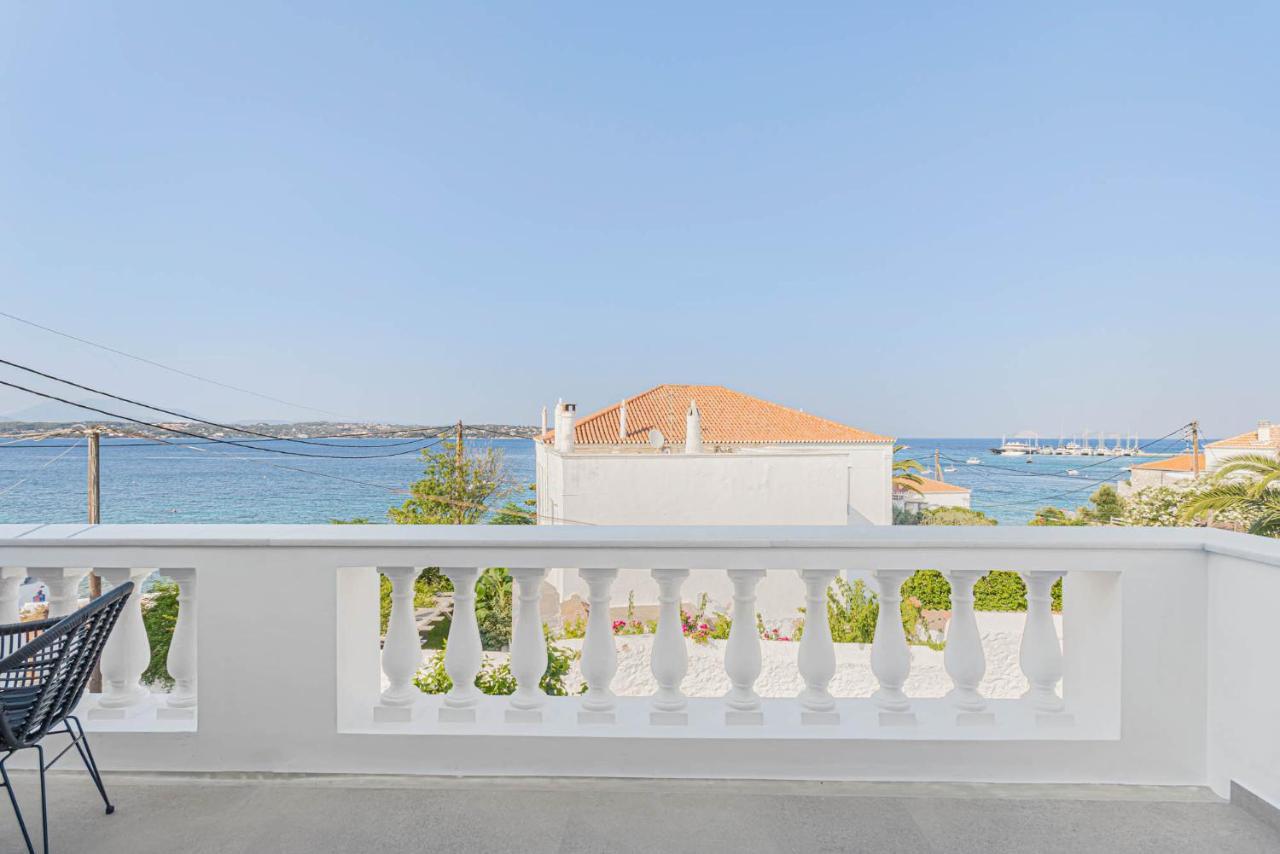 Pearl House - Luxurious New Beach Villa In Spetses Stunning View Ligoneri Екстериор снимка