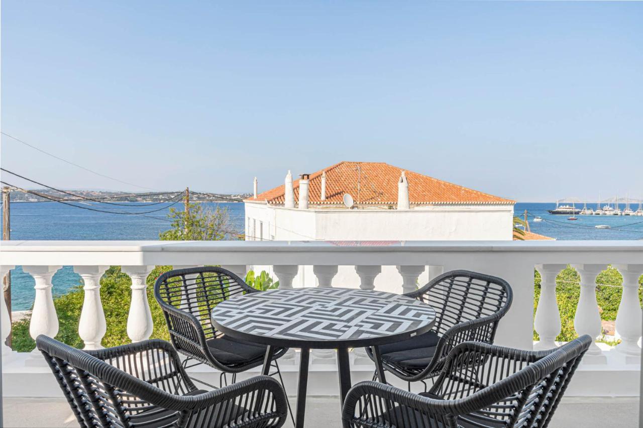 Pearl House - Luxurious New Beach Villa In Spetses Stunning View Ligoneri Екстериор снимка