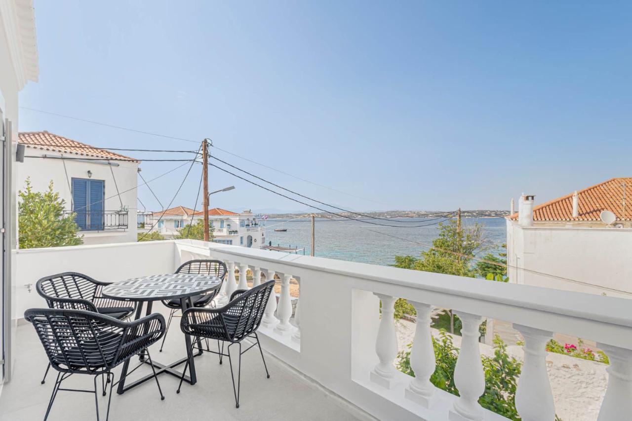 Pearl House - Luxurious New Beach Villa In Spetses Stunning View Ligoneri Екстериор снимка