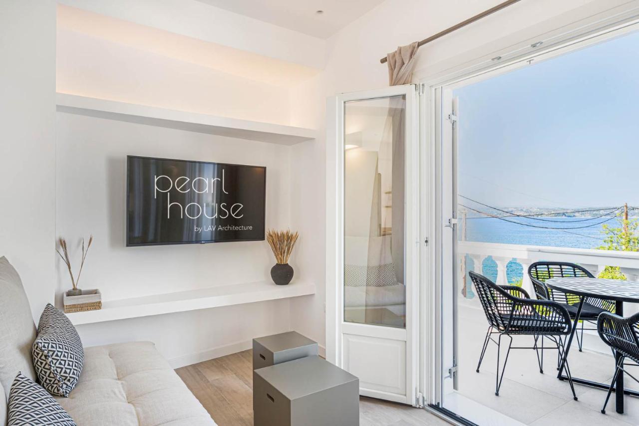 Pearl House - Luxurious New Beach Villa In Spetses Stunning View Ligoneri Екстериор снимка